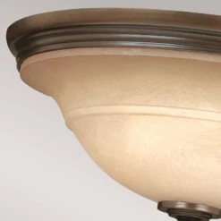 Hinkley Plymouth Flush Ceiling Light - Old Bronze -Home Lighting Store 101810 012