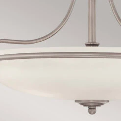 Quoizel Griffin Large Semi-Flush Ceiling Light - Antique Nickel -Home Lighting Store 102250 013