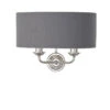 Endon Highclere Twin Wall Light - Charcoal