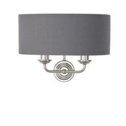 Endon Highclere Twin Wall Light - Charcoal