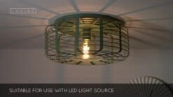 Lucide Melopee 45cm Flush Ceiling Light - Turquoise -Home Lighting Store 1454554262 78b77f2b1aeb33e082e31e58d1d369d6c38596a250a7115afd892bebc9eab167 d 640