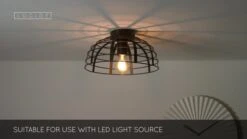 Lucide Elodie 30cm Flush Ceiling Light - Black -Home Lighting Store 1454555174 0e5bbd042d2bc0b90bf148d979d1af1f9d7b7431ff409cced625230c7fd57367 d 640