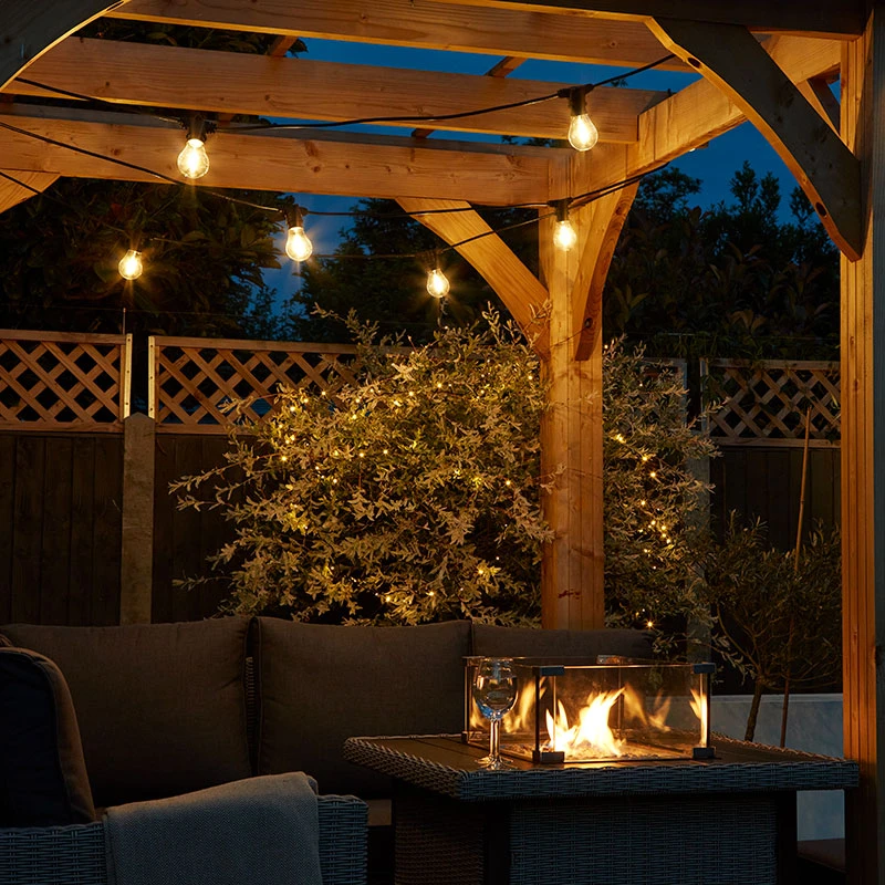 10M Weatherproof Festoon Lighting - 10 Black Bulb Holders 10 10M Weatherproof Festoon Lighting - 10 Black Bulb Holders - Image 10