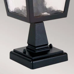 Elstead York Pedestal Lantern - Black -Home Lighting Store 25614 012