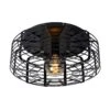 Lucide Melopee 45cm Flush Ceiling Light - Black