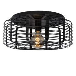 Lucide Melopee 45cm Flush Ceiling Light - Black -Home Lighting Store 400045 41