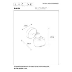 Lucide Bjorn Ceiling Spotlight - Black -Home Lighting Store 400185 DIA