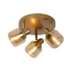 Lucide Bjorn 3 Light Spotlight Plate - Matt Gold