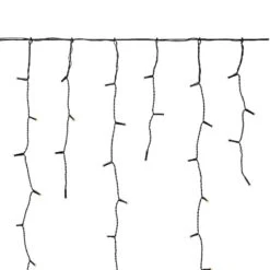 Garden 24V Warm White LED Icicle String Lights - 160 Lights
