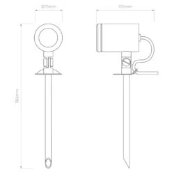 Astro Jura Stake Light - Solid Brass -Home Lighting Store 400742 014