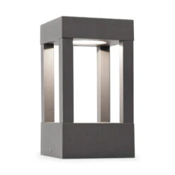 Faro Barcelona Agra LED Outdoor Pedestal Light - Dark Grey