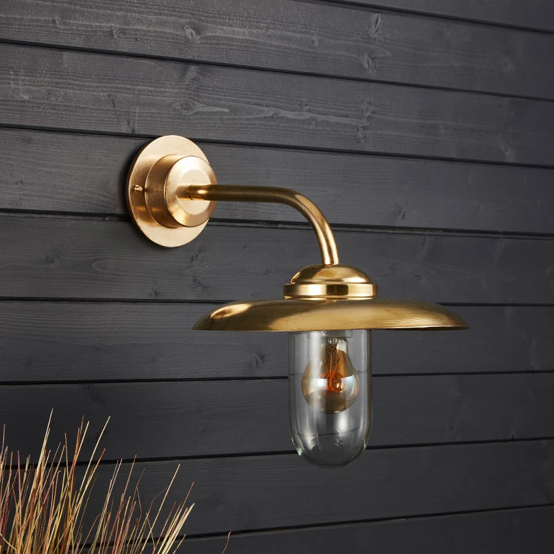 Edit Coastal Captain Outdoor Wall Light - Brass 1 Edit Coastal Captain Outdoor Wall Light - Brass