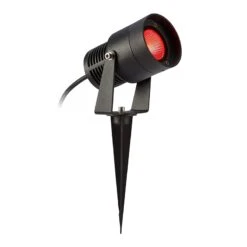Garden 24 Colour Changing 6W LED Spotlight - Black