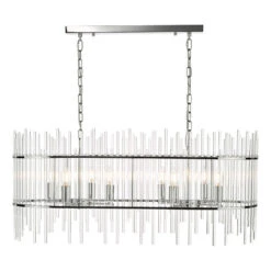 Dar Finola 8 Light Bar Pendant - Polished Chrome -Home Lighting Store 403649 003