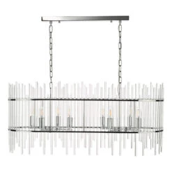 Dar Finola 8 Light Bar Pendant - Polished Chrome -Home Lighting Store 403649 004