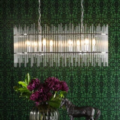 Dar Finola 8 Light Bar Pendant - Polished Chrome -Home Lighting Store 403649 011