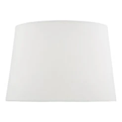 Dar Luelle Linen Tapered Drum Lamp Shade 30cm - White