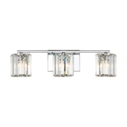 Quoizel Divine 3 Light Bathroom Wall Light - Polished Chrome