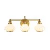 Hinkley Ainsley 3 Light Wall Light - Brushed Brass