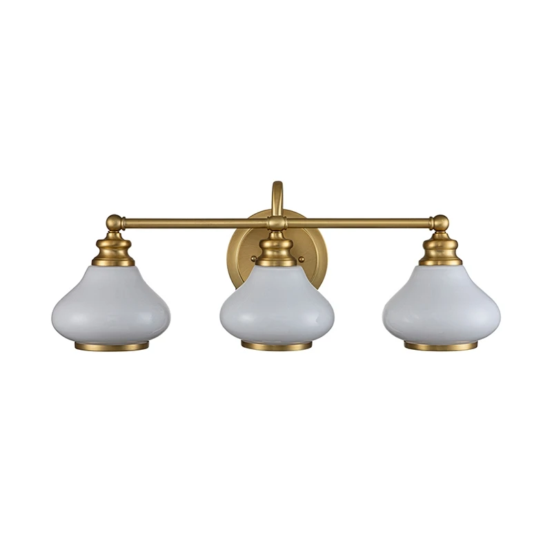 Hinkley Ainsley 3 Light Wall Light - Brushed Brass 2 Hinkley Ainsley 3 Light Wall Light - Brushed Brass - Image 2