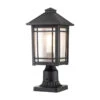 Quoizel Cedar Point Pedestal Light - Black