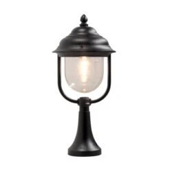 Konstsmide Parma Outdoor Pedestal Light - Black