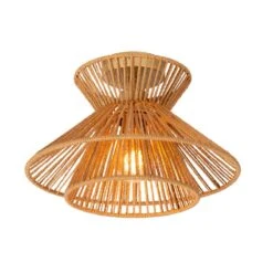 Lucide Tasman Large Flush Light - Natural