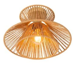 Lucide Tasman Large Flush Light - Natural 6 Lucide Tasman Large Flush Light - Natural -Home Lighting Store 407852 03