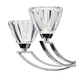 Dar Vito 5 Arm Semi-Flush Ceiling Light - Polished Chrome -Home Lighting Store 41779 003