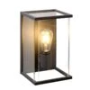 Lucide Claire Half Lantern Outdoor Wall Light - Anthracite