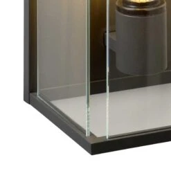 Lucide Claire Half Lantern Outdoor Wall Light - Anthracite 13 Lucide Claire Half Lantern Outdoor Wall Light - Anthracite -Home Lighting Store 41929 41