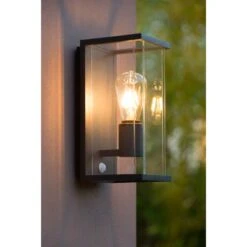 Lucide Claire Half Lantern Outdoor Wall Light With PIR Sensor - Anthracite 16 Lucide Claire Half Lantern Outdoor Wall Light With PIR Sensor - Anthracite -Home Lighting Store 41930 33