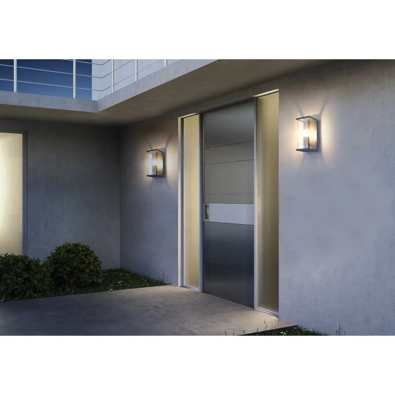 Lucide Claire Half Lantern Outdoor Wall Light With PIR Sensor - Anthracite 4 Lucide Claire Half Lantern Outdoor Wall Light With PIR Sensor - Anthracite - Image 4
