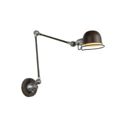 Lucide Honore Long Arm Adjustable Wall Light - Rust Brown