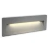 Rectangle LED Outdoor Wall Light - Light Grey