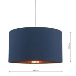 Dar Timon Ceiling Pendant Shade - Blue And Copper -Home Lighting Store 42806 0dia