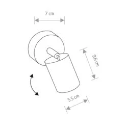 Edit Eye Wall Spotlight - White -Home Lighting Store 42985 Dia