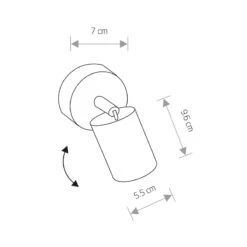 Edit Eye Wall Spotlight - Black -Home Lighting Store 42987 Dia