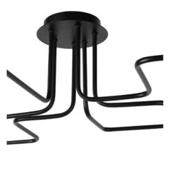 Lucide Lester 6 Arm Semi-Flush Ceiling Light - Black -Home Lighting Store 43029 41