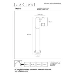 Lucide Tatum LED Spotlight Post Light - Anthracite -Home Lighting Store 43613 DIA