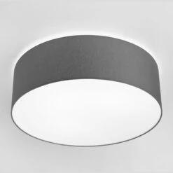 Edit Small Cameron Flush Ceiling Light - Grey
