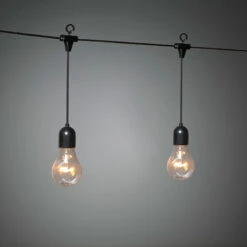 Konstsmide 4.5M Amber LED GLS Hanging Festoon Lights - 10 Lights -Home Lighting Store 43765 02