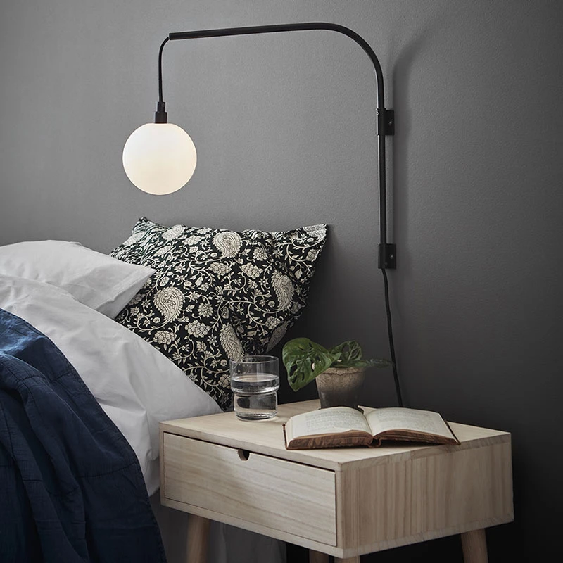 Buddy Wall Light With Plug - Black 2 Buddy Wall Light With Plug - Black - Image 2