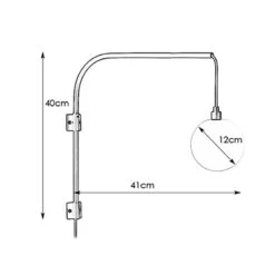 Buddy Wall Light With Plug - Black 5 Buddy Wall Light With Plug - Black -Home Lighting Store 43785 dia