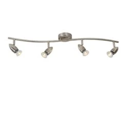 Lucide Caro 4 Light Spotlight Bar - Satin Chrome