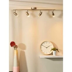 Lucide Caro 4 Light Spotlight Bar - Satin Chrome 7 Lucide Caro 4 Light Spotlight Bar - Satin Chrome -Home Lighting Store 44653 33