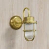 Edit Coastal Hook Outdoor Wall Light - Brass