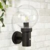 Edit Optic Outdoor Wall Light With Dusk To Dawn Sensor - Black