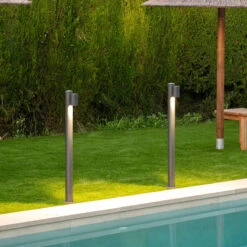 Edit Stone Outdoor Post Light - Anthracite -Home Lighting Store 45597 E12