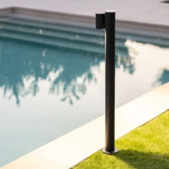 Edit Stone Outdoor Post Light - Anthracite -Home Lighting Store 45597 E13